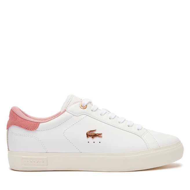 Кроссовки Lacoste Powercourt 747SFA0081 Wht/Lt Pnk 1Y9, белый кроссовки низкие powercourt lacoste цвет wht lt pnk