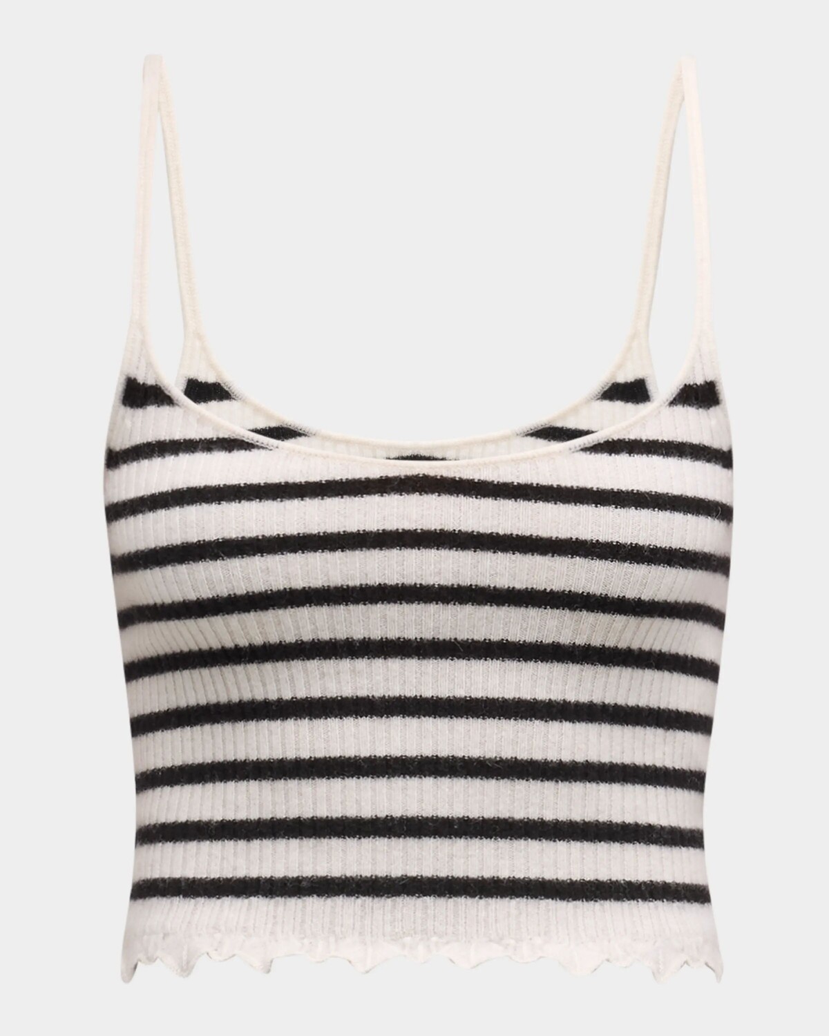 

Укороченная майка в полоску Klea Ulla Johnson, цвет Noir Stripe