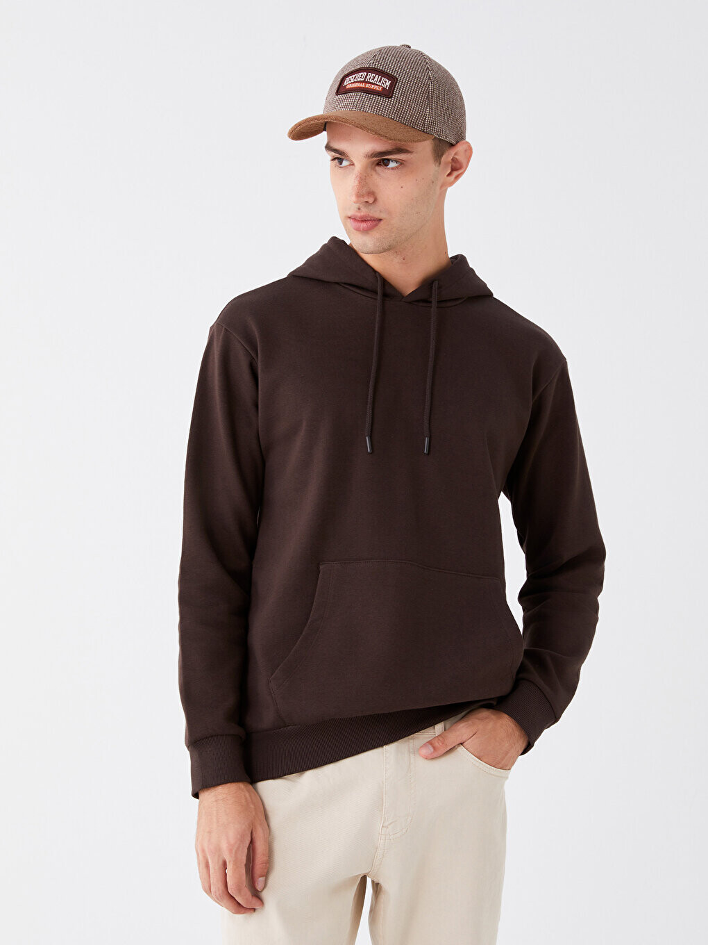 

Мужская толстовка с длинным рукавом LCW Casual, темно коричневый