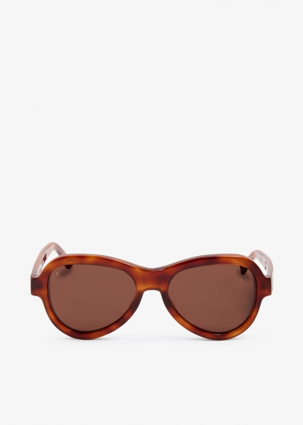 цена Солнцезащитные очки Sestini Otto Ski Aviator, коричневый