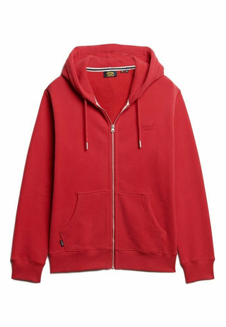 

Толстовка на молнии ESSENTIAL BURGUNDY LOGO Superdry, красный