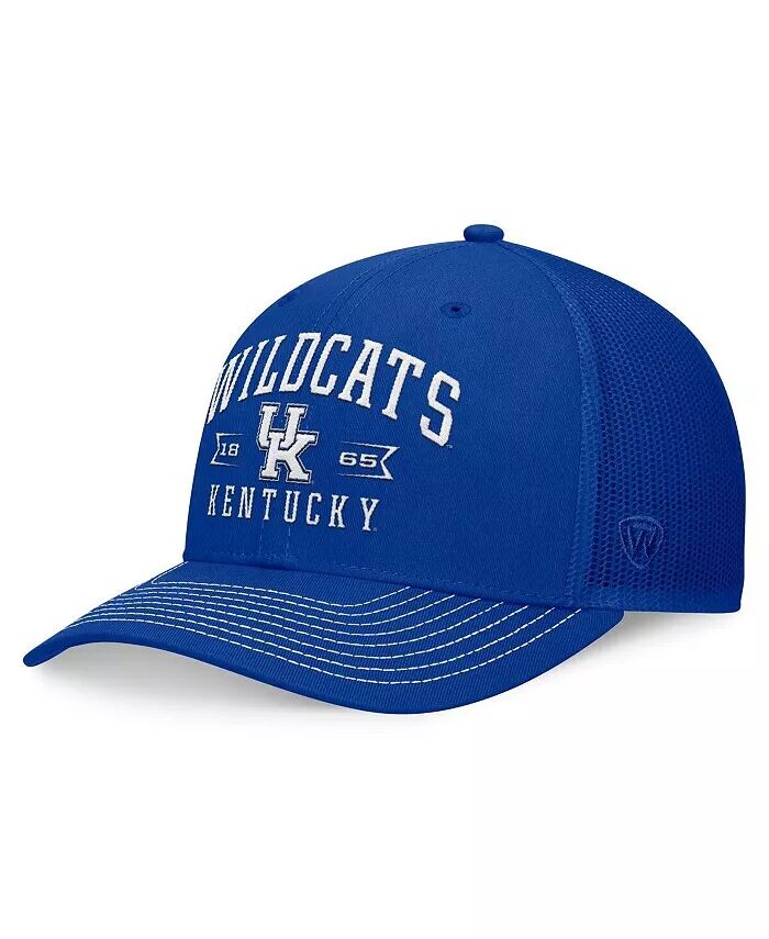 

Мужская регулируемая кепка Royal Kentucky Wildcats Carson Trucker Top Of The World, синий