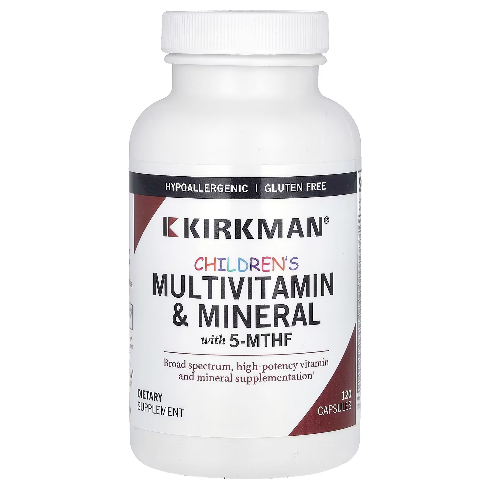Витамин Kirkman Labs с 5-MTHF, 120 капсул пищевая добавка kirkman labs advanced adult minerals with 5 mthf 180 капсул