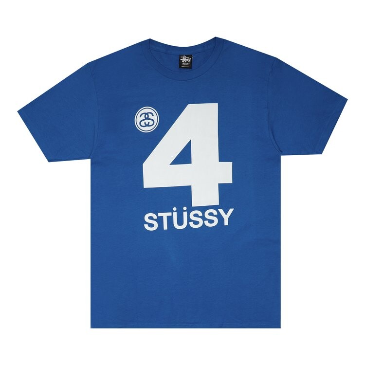 

Футболка Stussy 4 Stussy 'Blue', синий