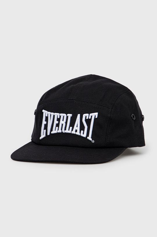 Хлопковая кепка Everlast, черный бейсболка пятипанельная двухцветная акриловая