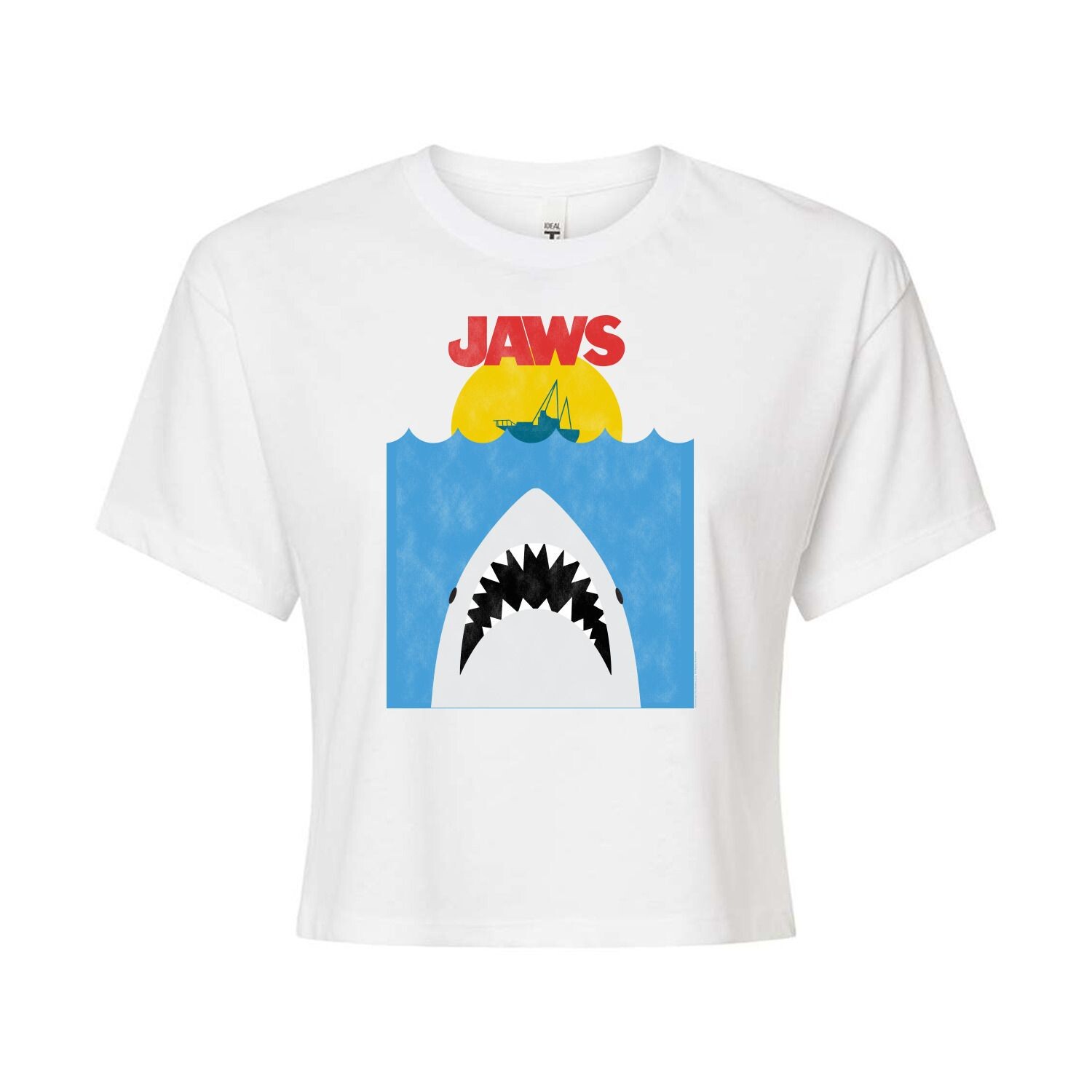 

Укороченная футболка Juniors' Jaws Bite Licensed Character, белый