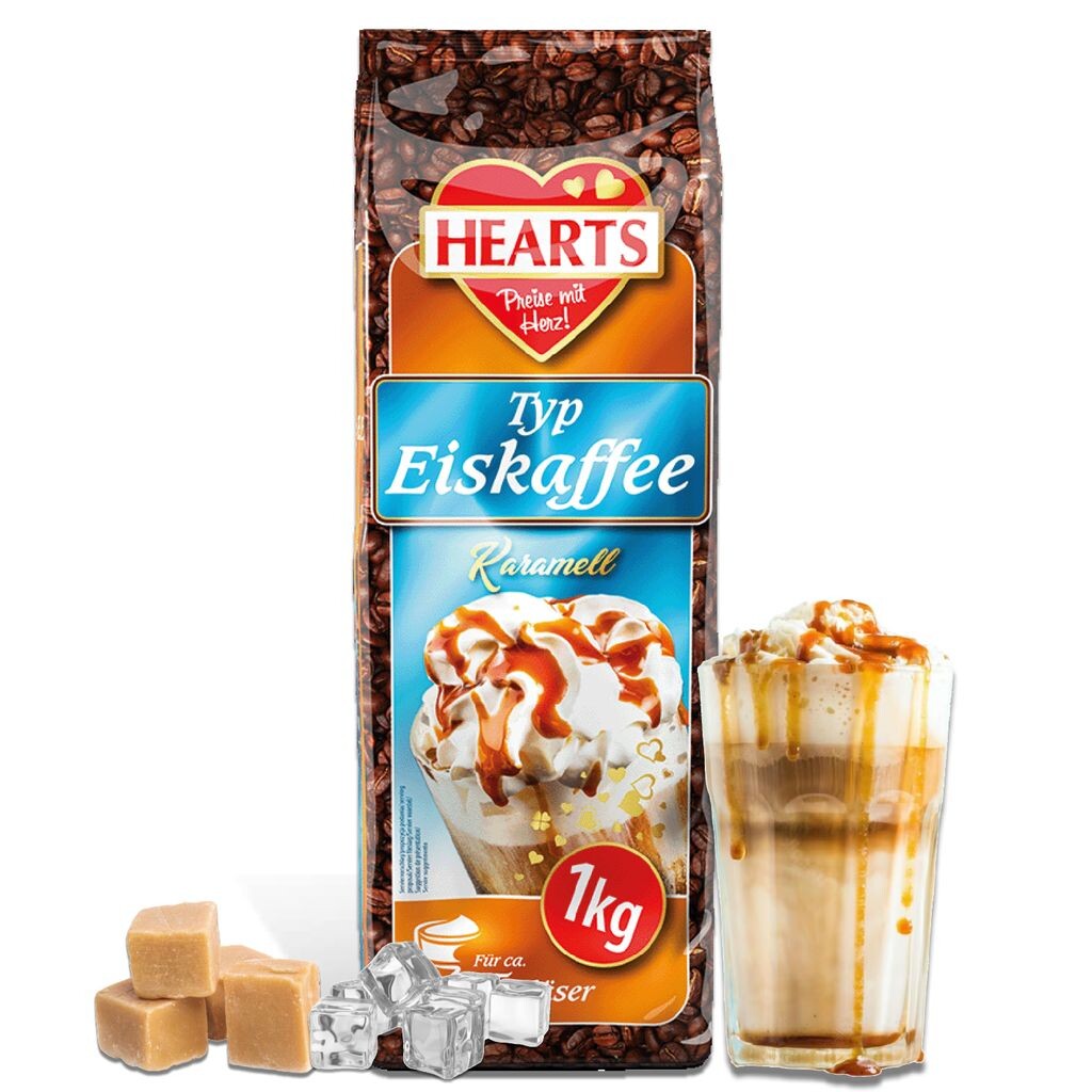 

HEARTS холодный кофе с карамелью 1 кг растворимый растворимый напиток на лето Tsi Consumer Goods