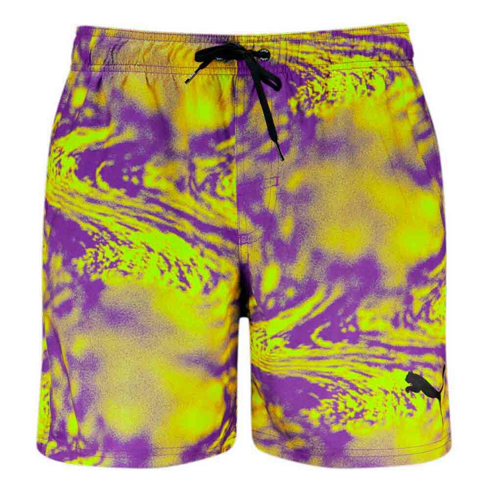 

Шорты для плавания Puma Printed Mid Swimming Shorts, желтый