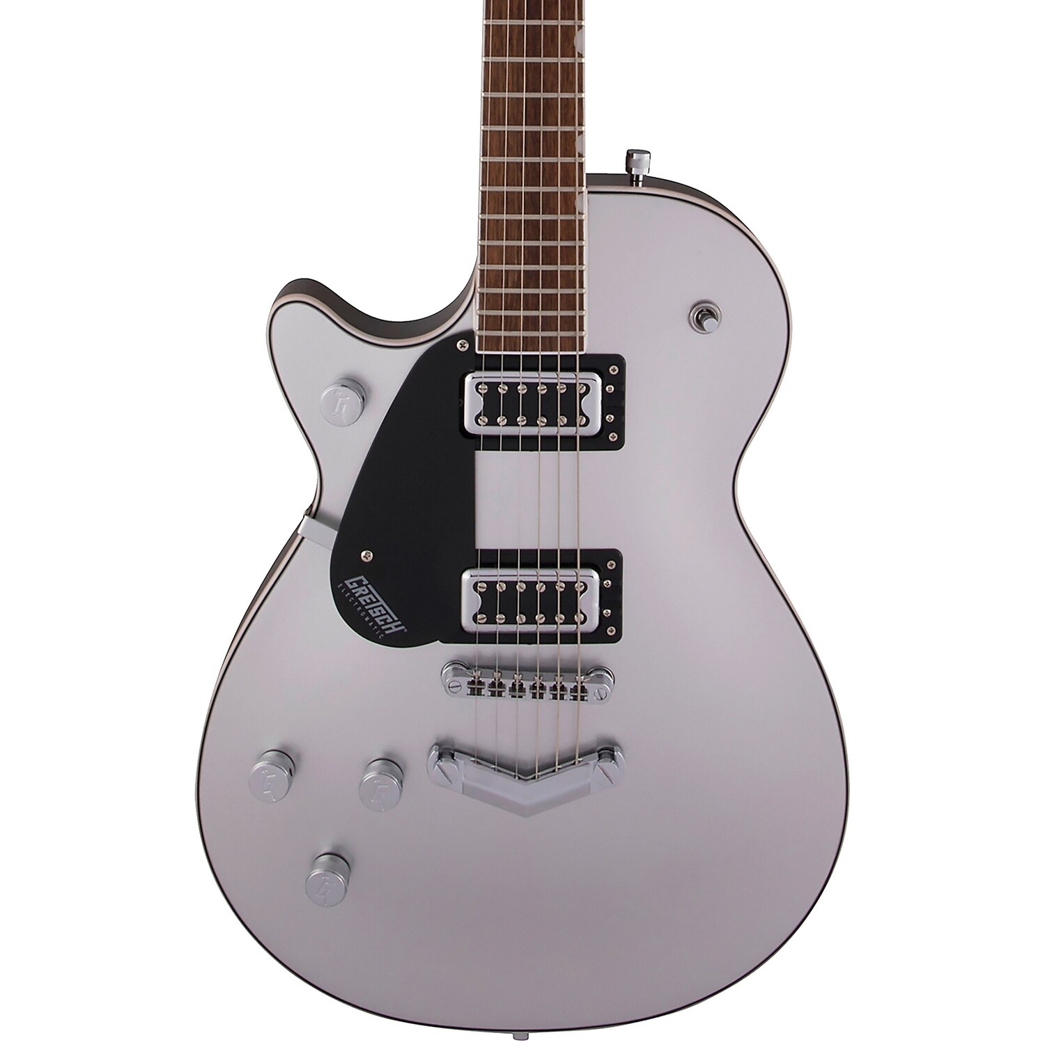 

Gretsch Guitars G5230LH Electromatic Jet FT Single-Cut V-образный стоптейл Леворукая электрогитара Airline Silver
