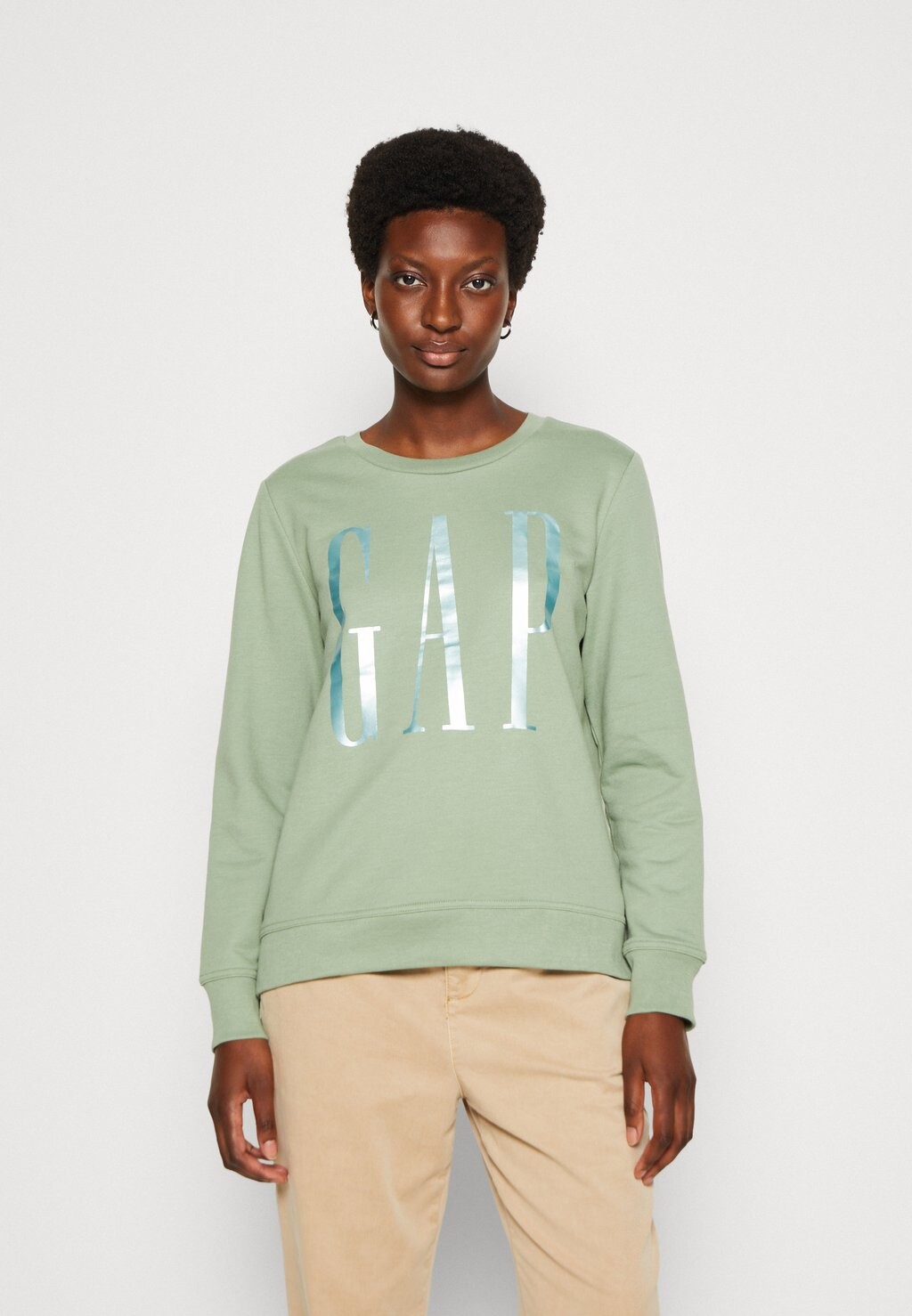 

Толстовка GAP Crew, бензиновый зеленый