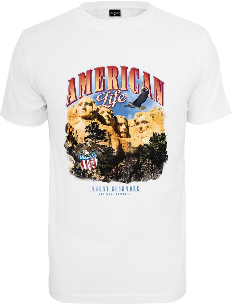 цена Футболка Mister Tee American Life Mount Roushmore Tee, белый