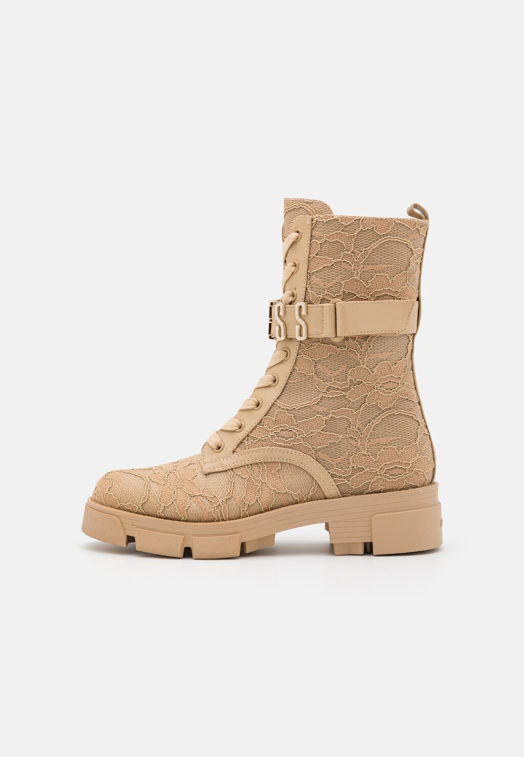 

Сапоги со шнурками Guess, бежевый