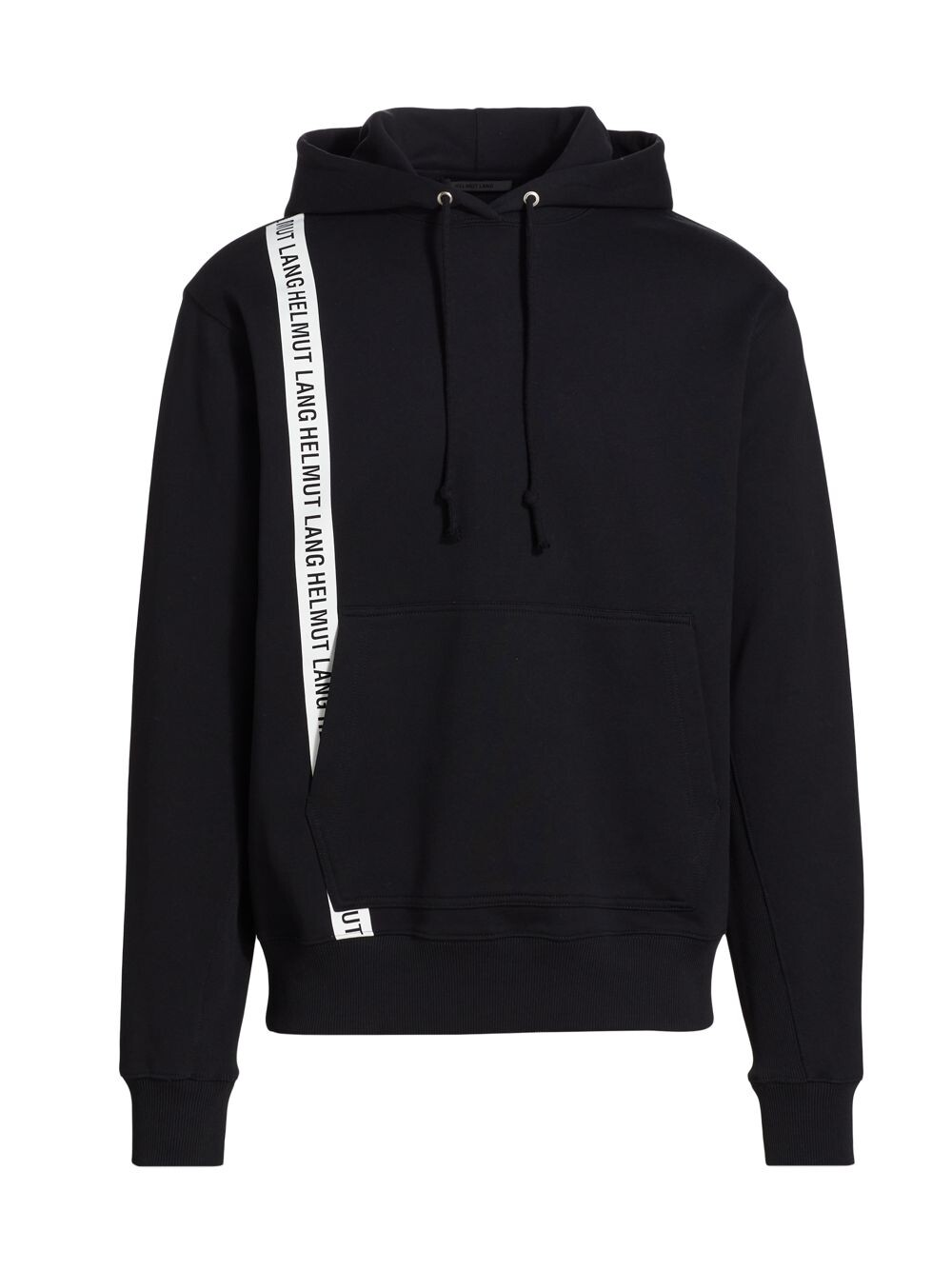 

Хлопковая толстовка с полосками и логотипом Helmut Lang, черный
