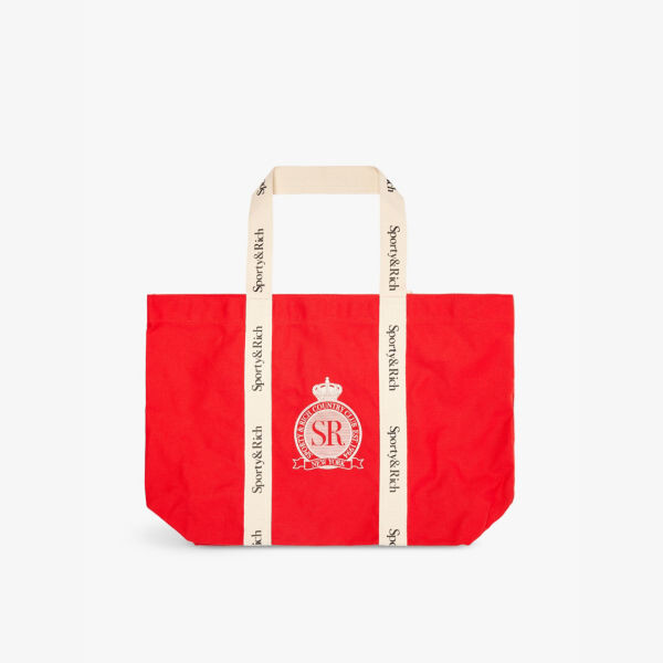 

Сумка-Тоут Royal Club из хлопчатобумажной ткани Sporty & Rich, красный
