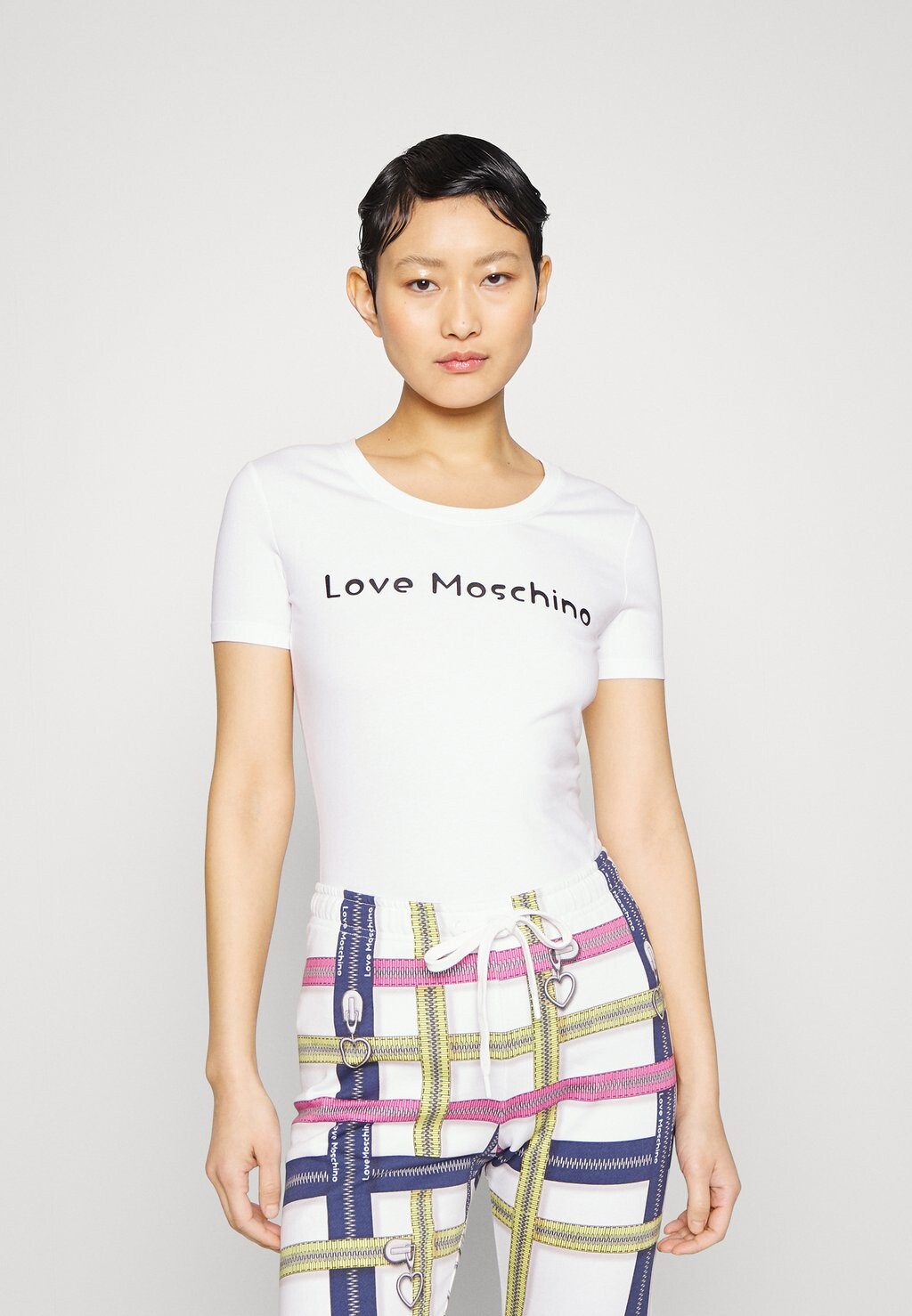 

Футболка с принтом Love Moschino, белый