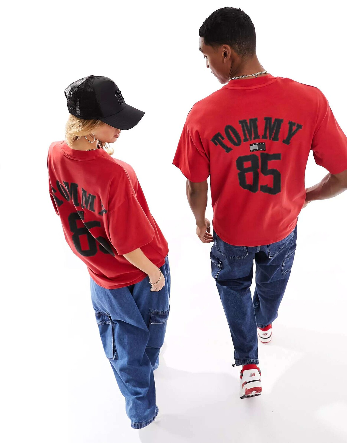 

Красная футболка унисекс с логотипом Tommy Jeans Remastered 1985, Красный