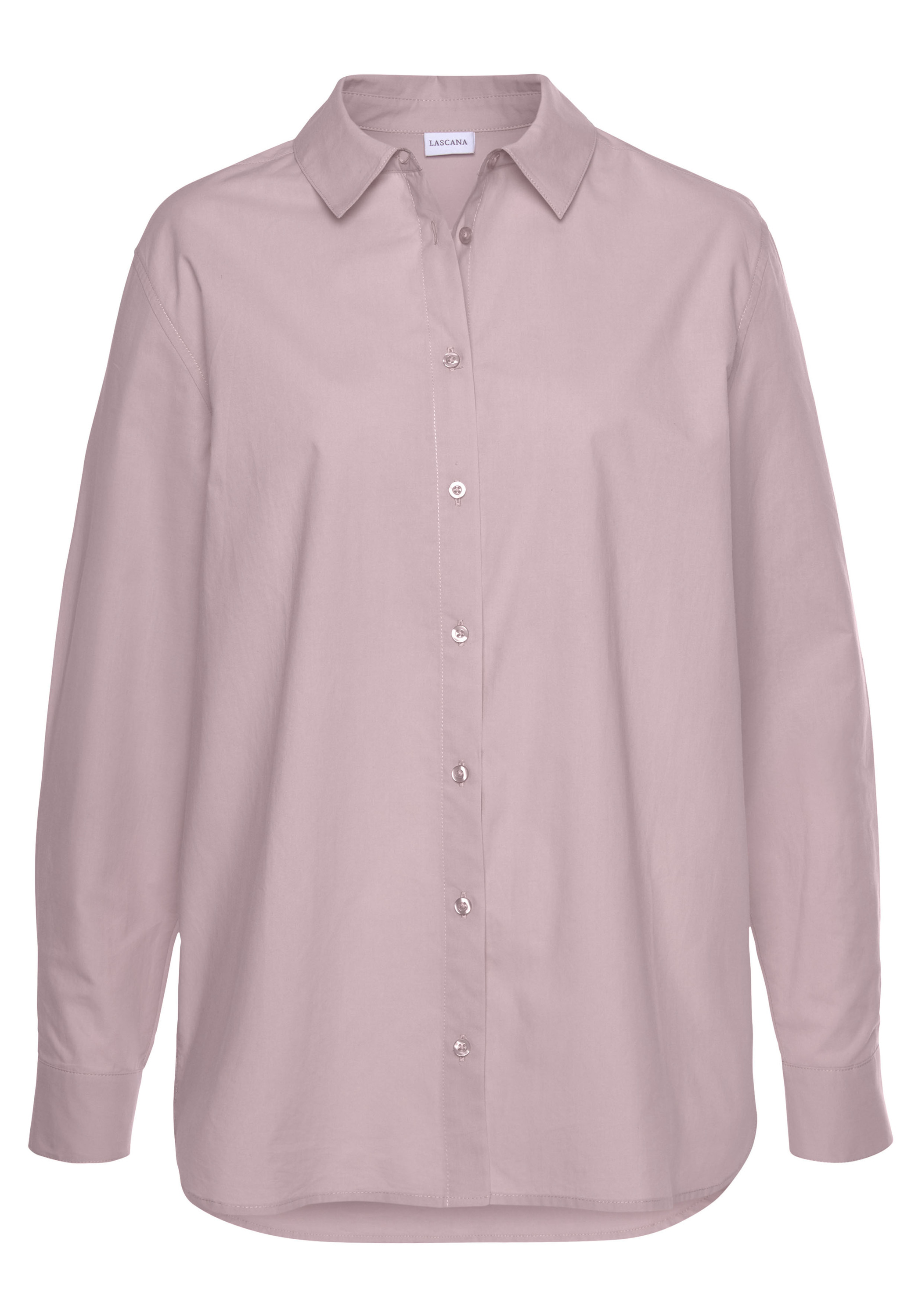 Блуза LASCANA Hemd, цвет mauve