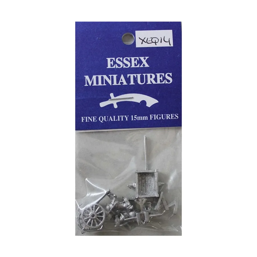 

Тележка с двумя мулами и малым болтером, Ancient Miniatures - Equipment (15mm)