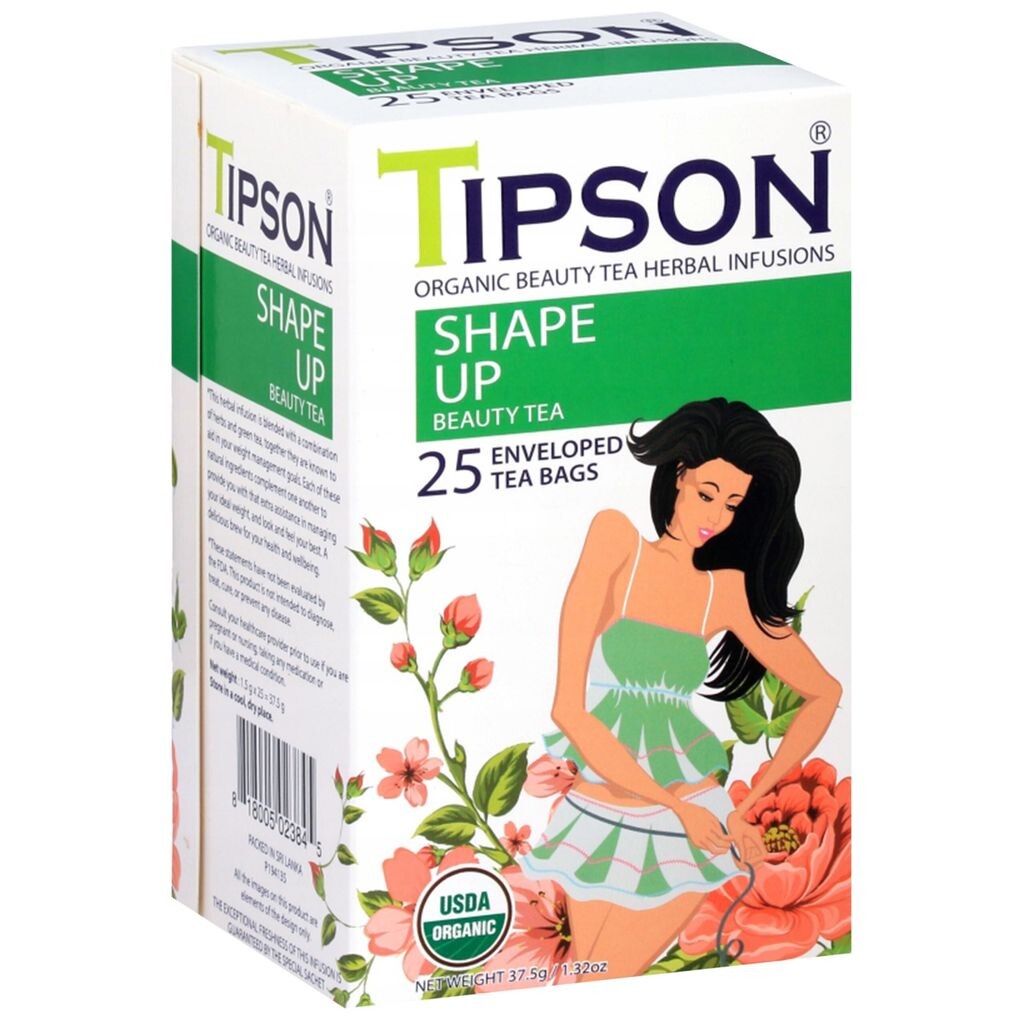

Чай Tipson Organic Beauty SHAPE UP в пакетиках 25 х 1,5 г х3 sarcia.eu