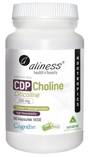 MedicaLine, Aliness CDP Холин Цитиколин 250 мг, 60 капсул.