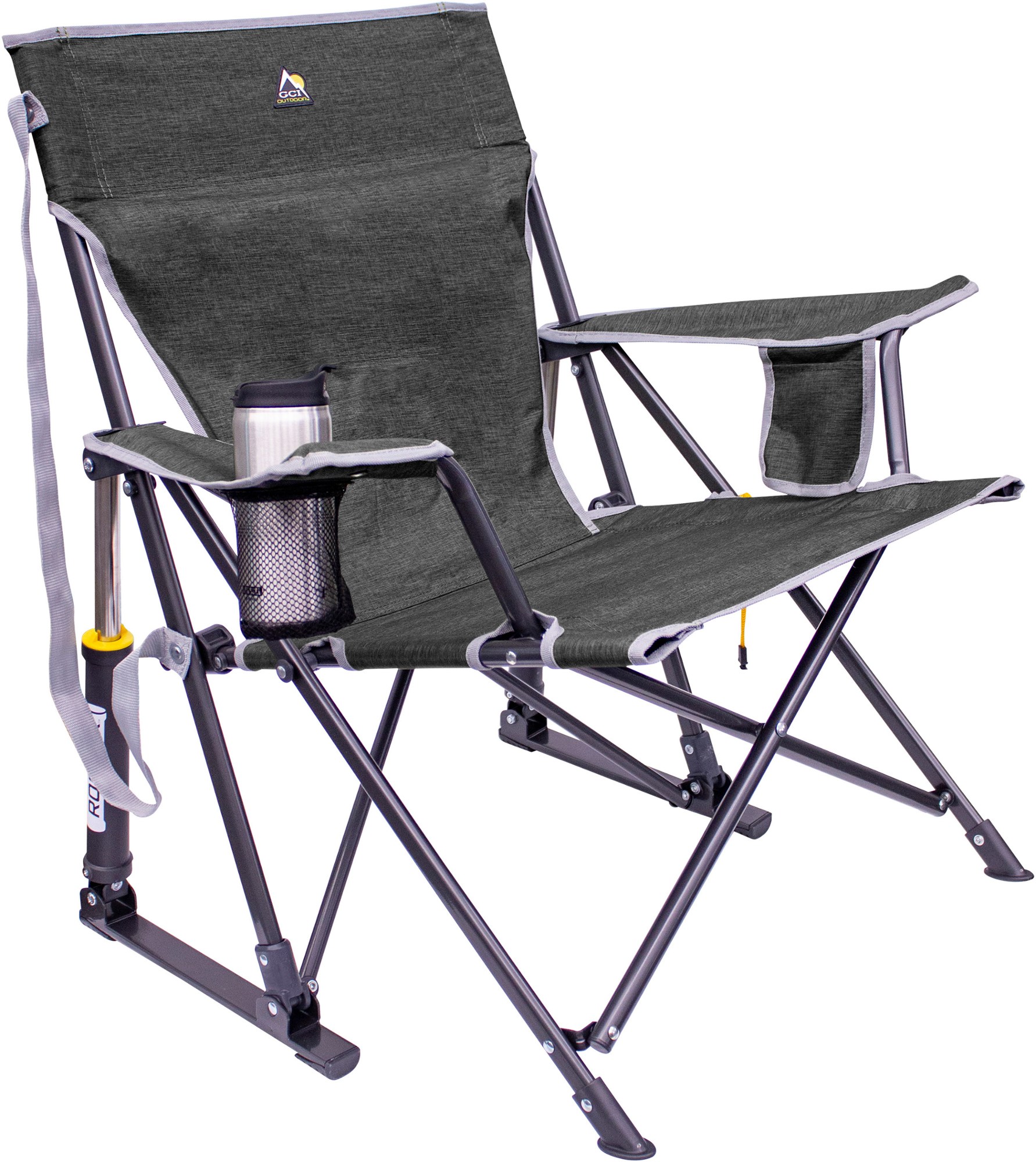 Кресло-качалка с отдачей GCI Outdoor, серый кресло качалка с солнцезащитным козырьком gci outdoor серый
