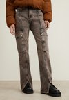 Широкие джинсы AUTHENTIC Calvin Klein, серый джинсы широкие calvin klein размер 27 32 серый