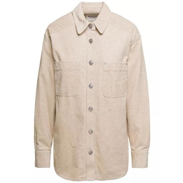 

Куртка randal' beige jacket with patch pockets and brande Etoile Isabel Marant, мультиколор