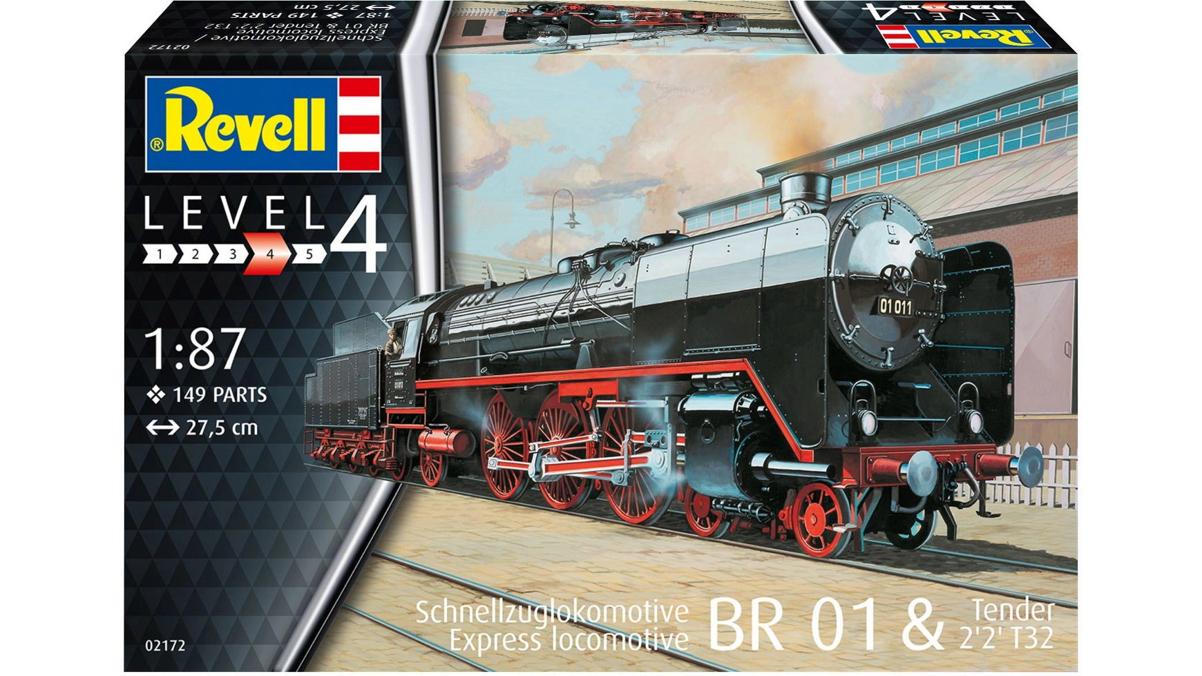 Revell Локомотив-экспресс БР01 с тендером 2 фута 2 фута Т32 Масштаб: 1:87 гидравлические шланги seastar ho5102 2 фута 0 6 м 10237290