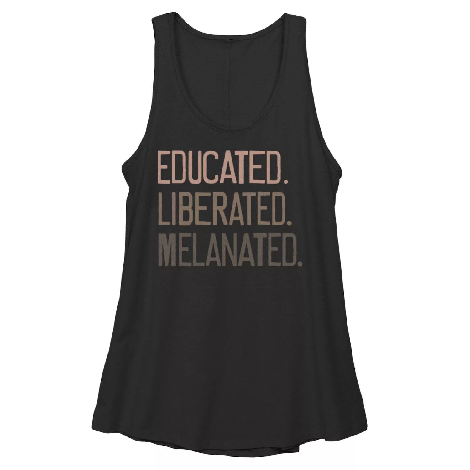 

Струящаяся майка для юниоров "Educated Liberated Melanated" Licensed Character