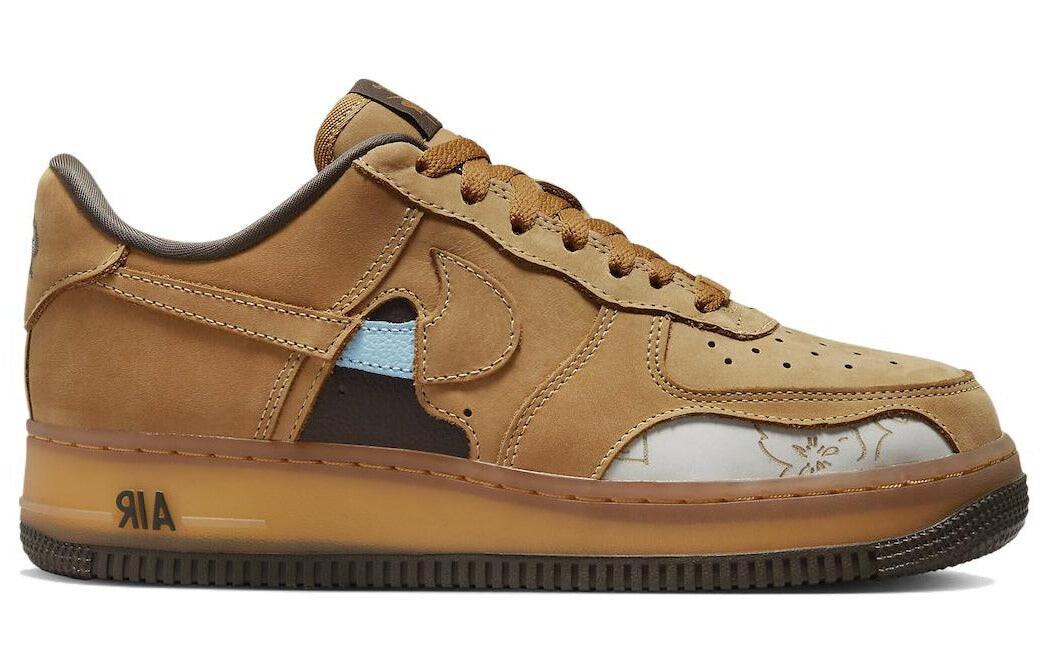 

Кроссовки Nike Air Force 1 Low '07 Cut Out Wheat женские, коричневый