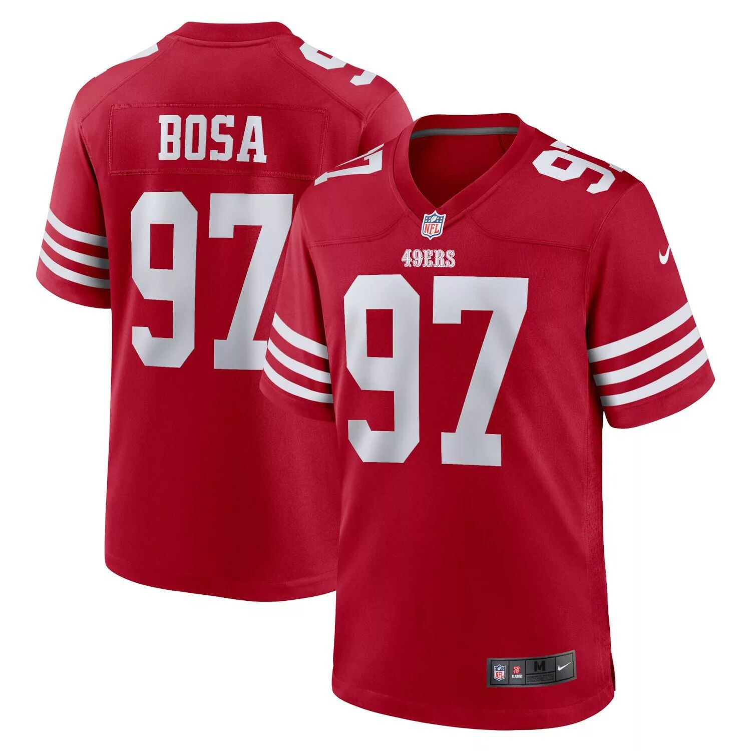 

Мужское джерси игрока Nick Bosa Scarlet San Francisco 49ers Player Game Nike