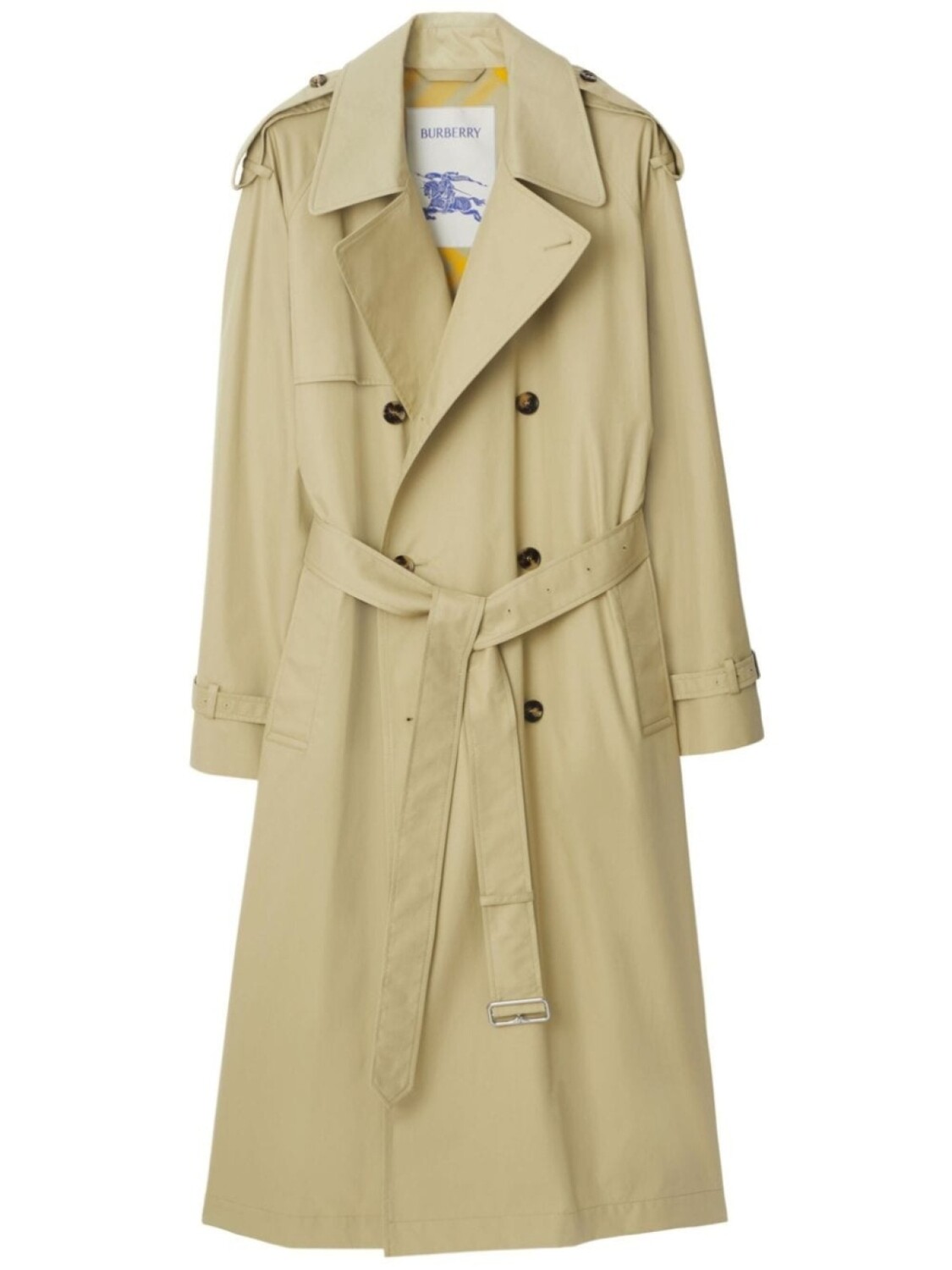 

Burberry двубортный тренч Castleford, зеленый
