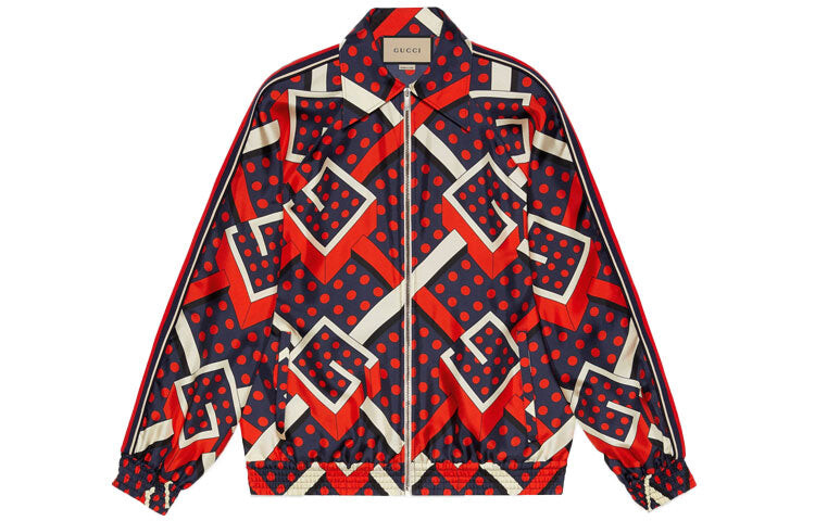 

Куртка GUCCI Wmns FW21 Boundless Overture Series с принтом, красный/синий/бежевый