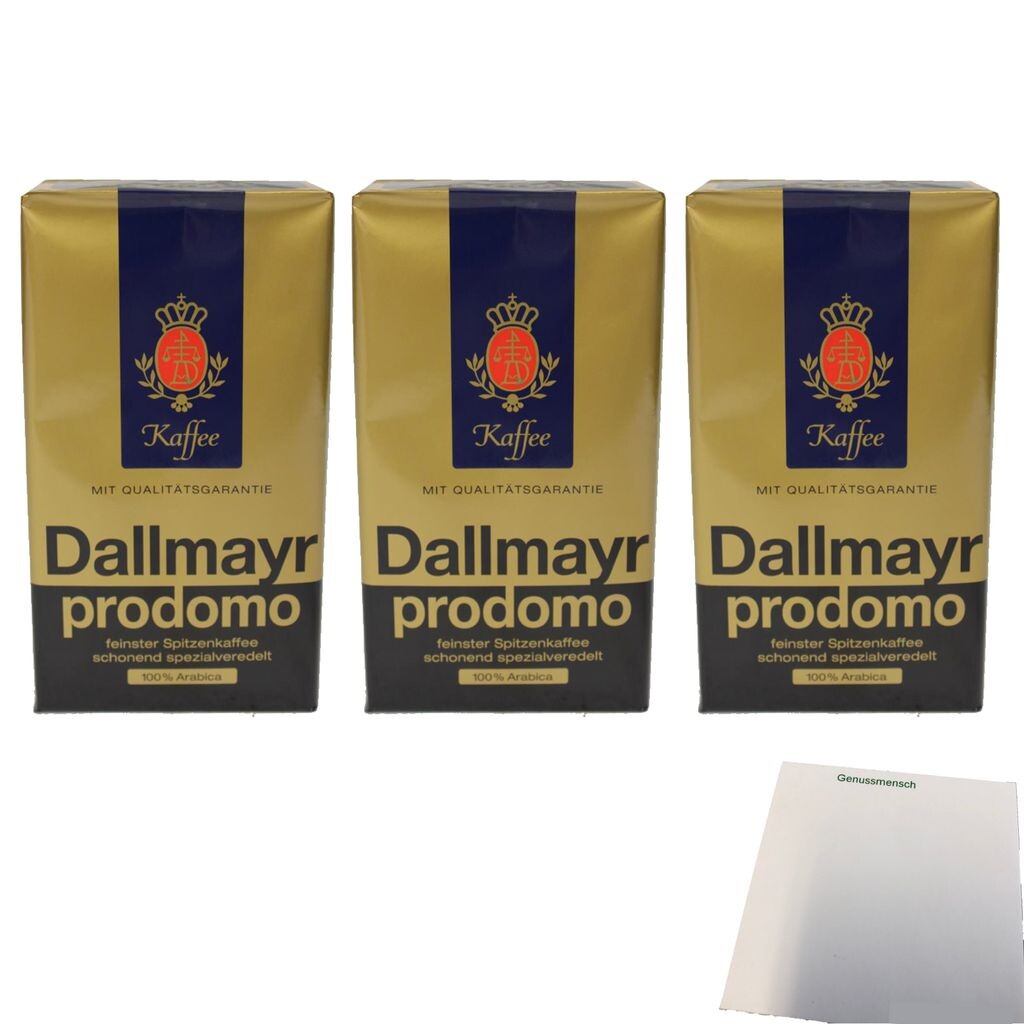 

Кофе Dallmayr prodomo Finest top 100% Арабика упаковка 3 шт. (3 упаковки по 500 г) + блок usy