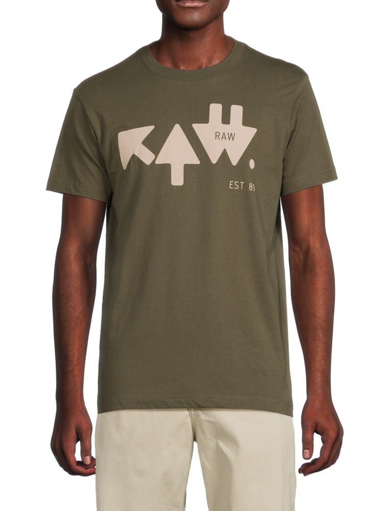 

Футболка с логотипом Arrow G-Star Raw, цвет Shadow Olive