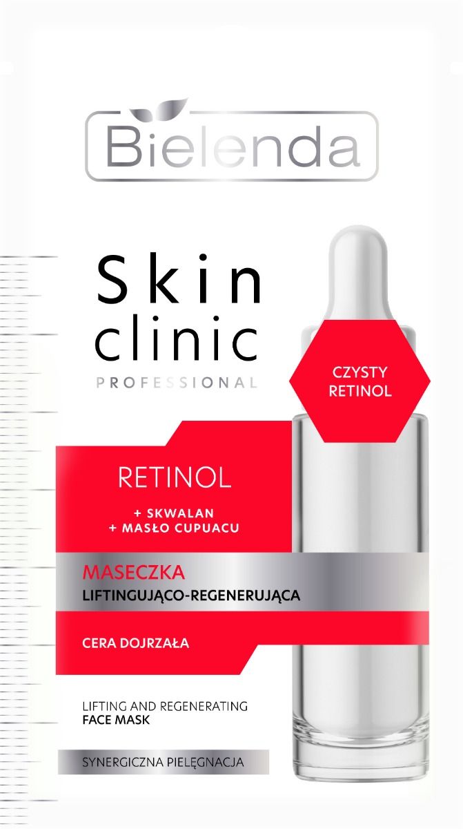 цена Bielenda Skin Clinic Professional Retinol медицинская маска, 8 g