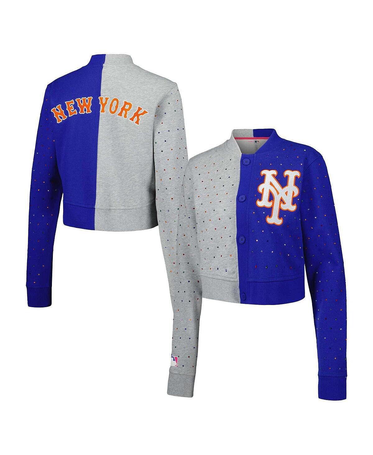 

Женский серый укороченный кардиган на пуговицах Royal New York Mets Terez