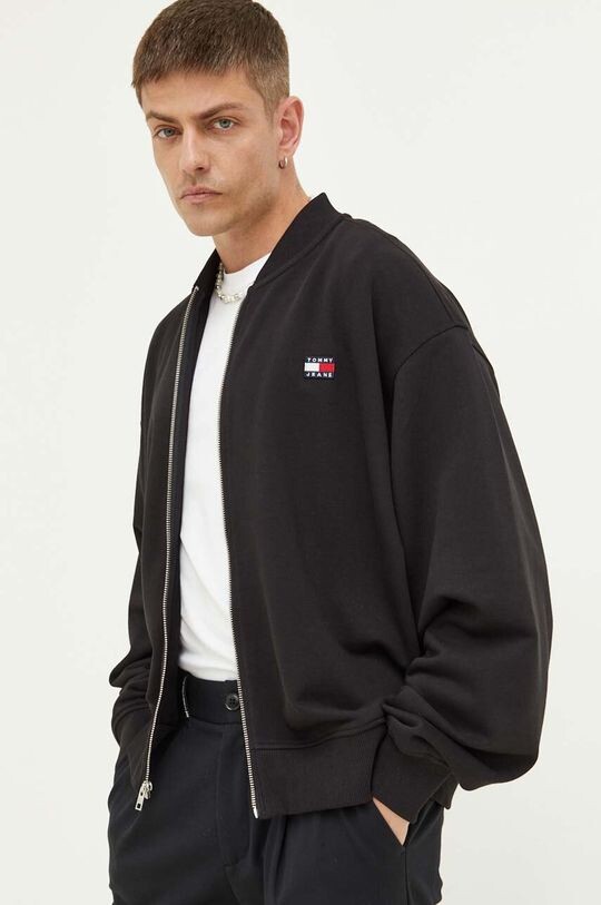 

Хлопковая толстовка Tommy Jeans, черный