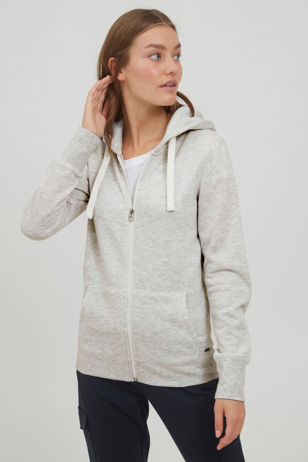 

Толстовка Oxmo Kapuzensweatjacke, серый