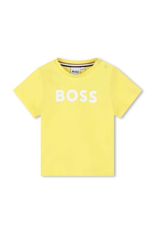 

Детская хлопковая футболка Boss, зеленый