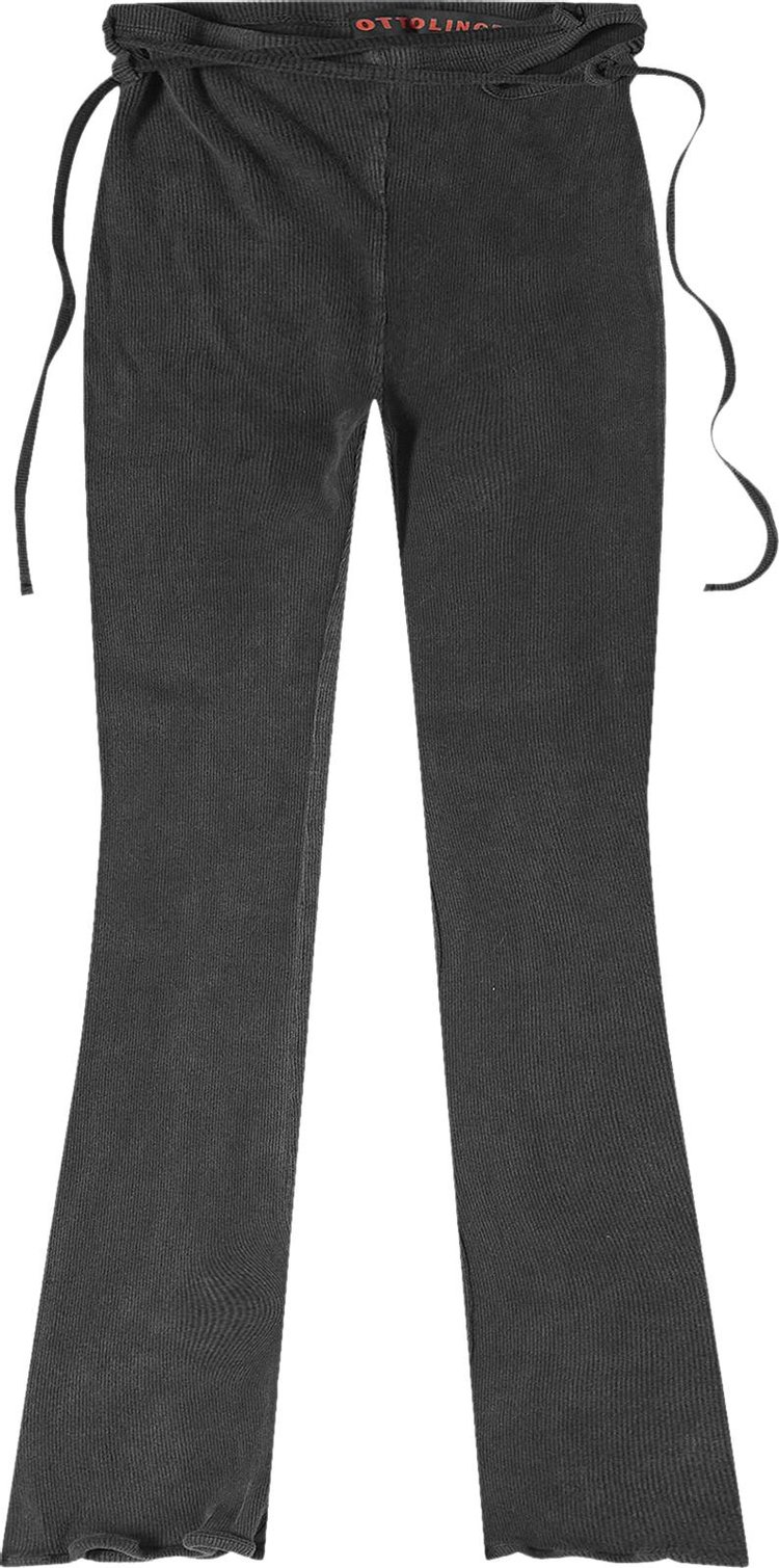 Брюки Ottolinger Rib Lounge 'Black Wash', черный брюки ottolinger размер 34 черный