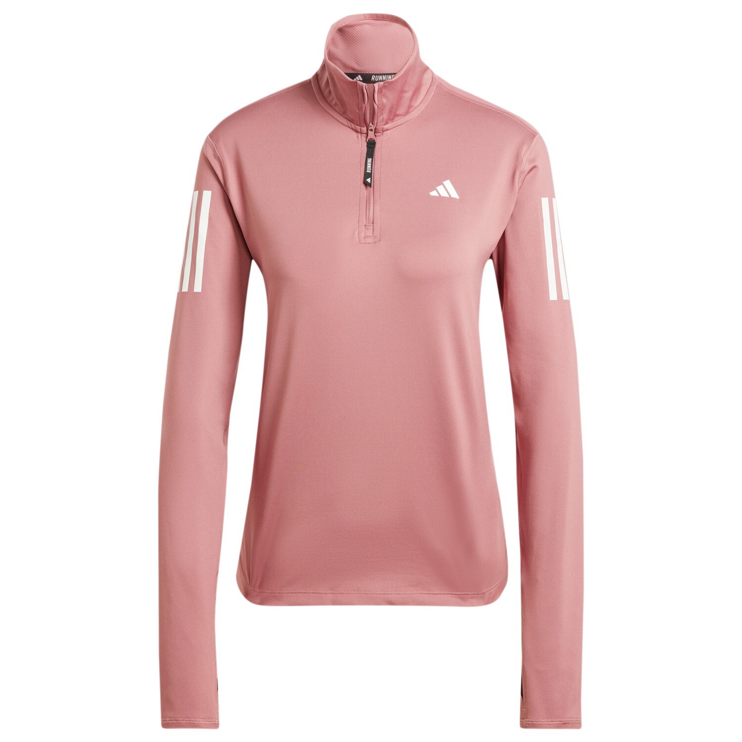 

Футболка для бега Adidas Own the Run Half-Zip, цвет Preloved Crimson