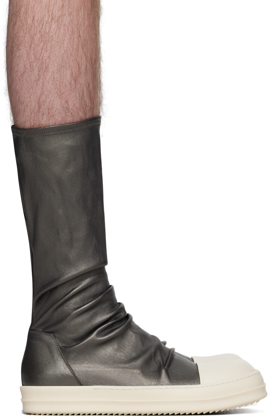 Кроссовки-носки цвета бронзы Rick Owens