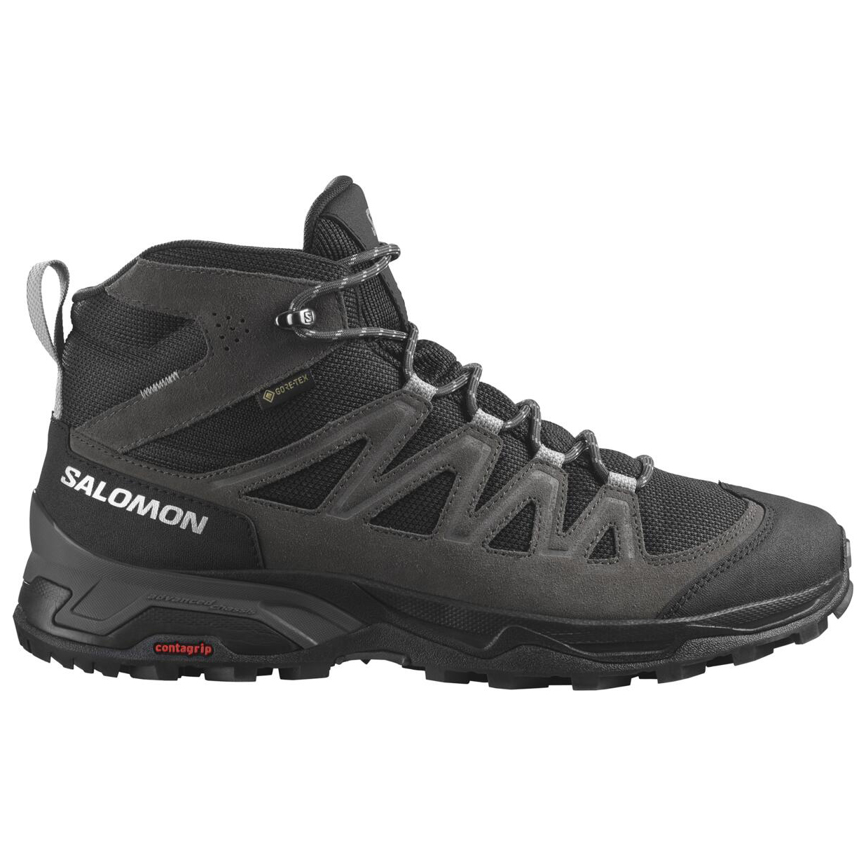 Ботинки для прогулки Salomon X Ward Leather Mid GTX, цвет Phantom/Black/Magnet