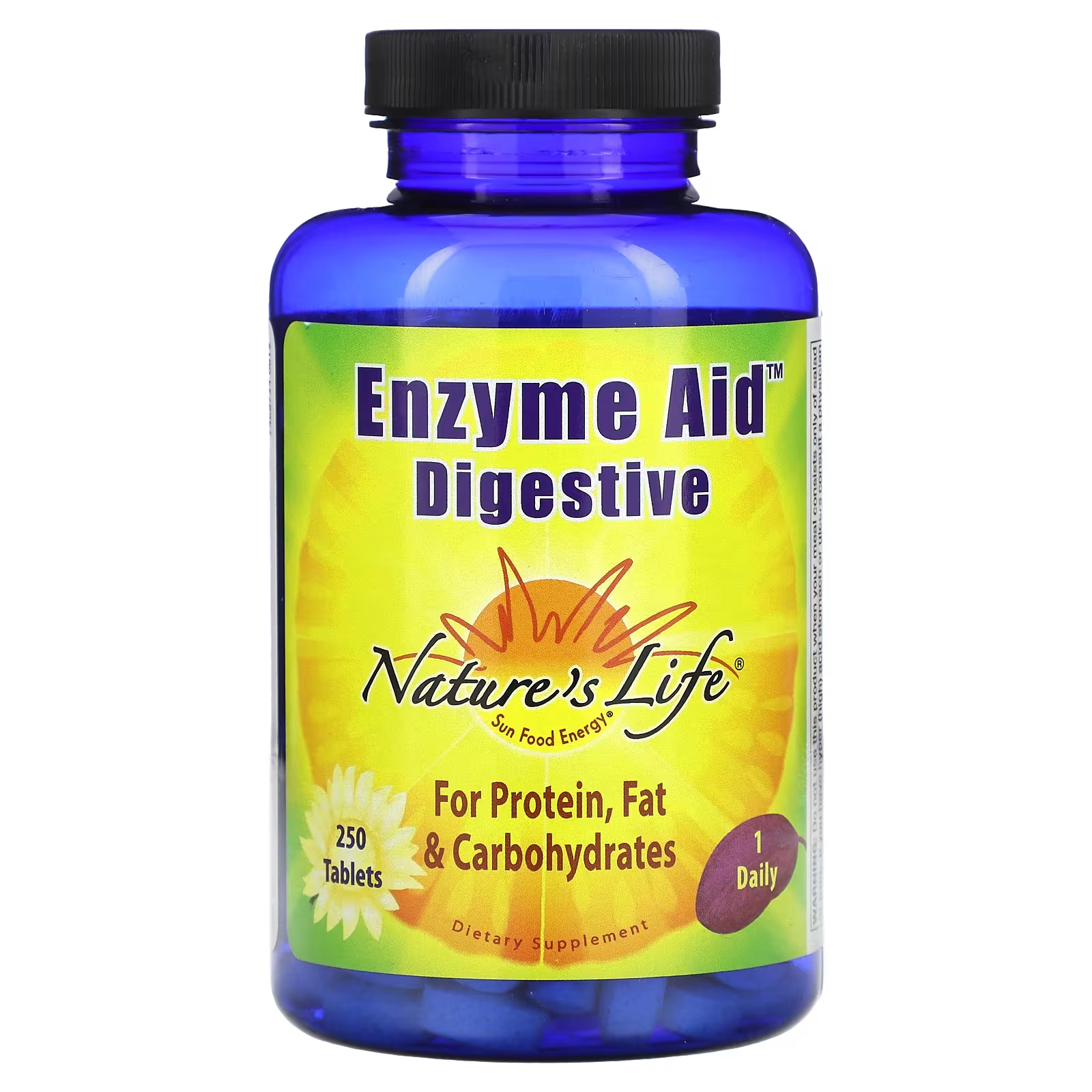 Пищевая добавка Nature's Life Enzyme Aid Digestive, 250 таблеток