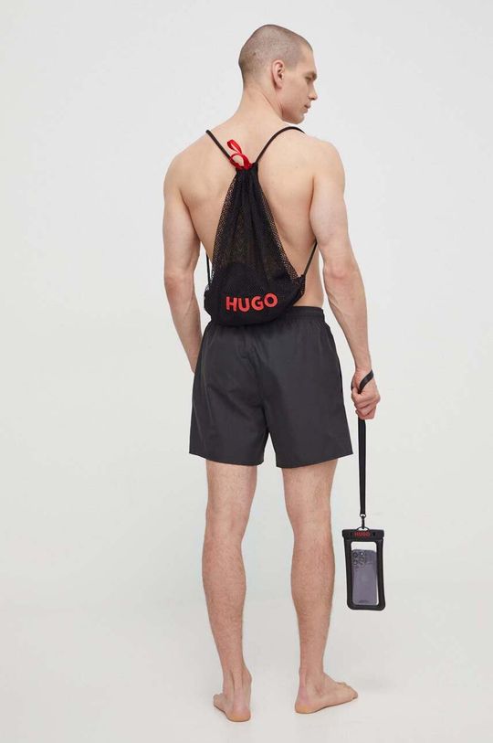 Плавки-шорты Hugo, черный водонепроницаемый чехол для телефона водонепроницаемый мини чехол для плавания подводный чехол для телефона iphone 12 pro max 7 видов цветов