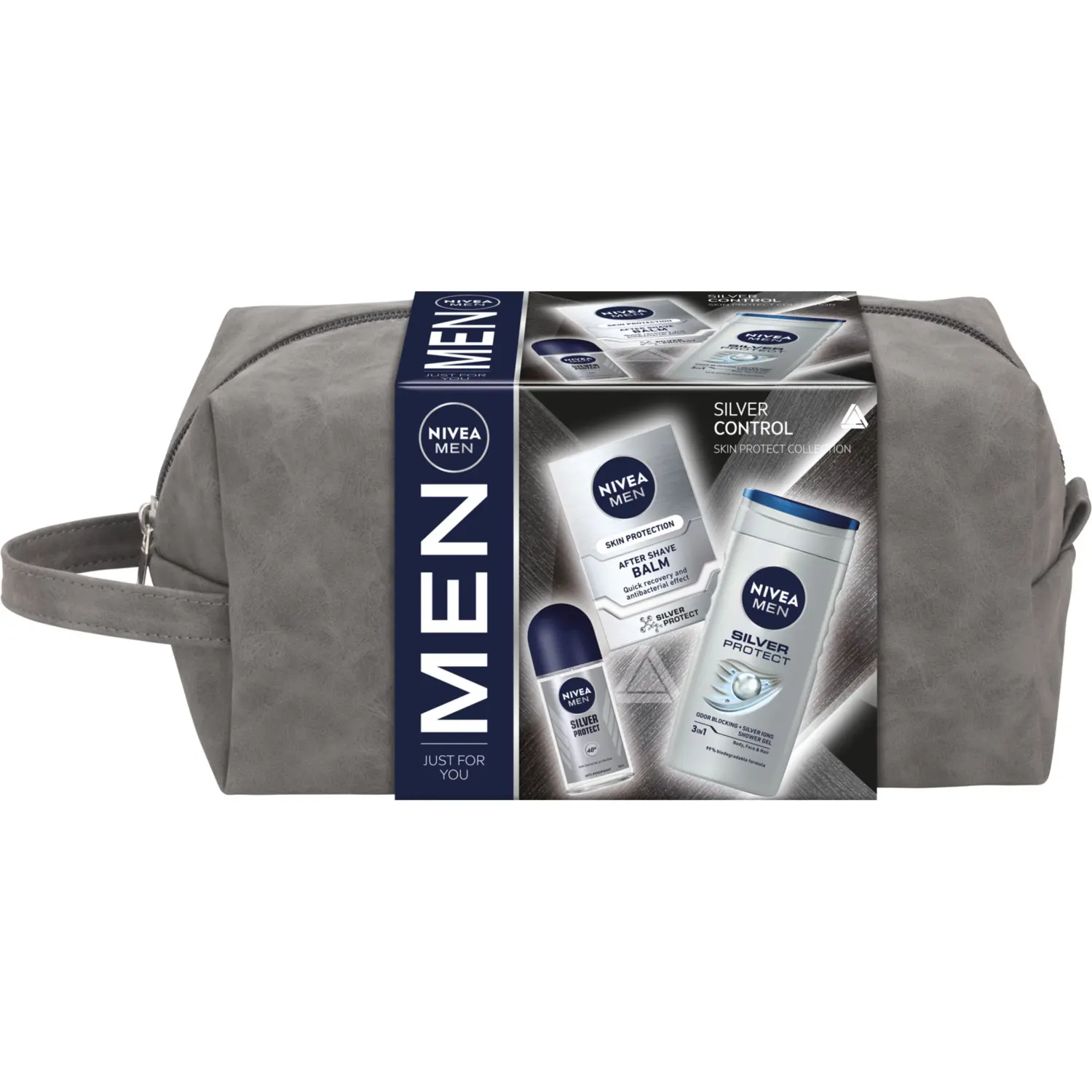 

Набор: мужской гель для душа Nivea Men Silver, 100 мл