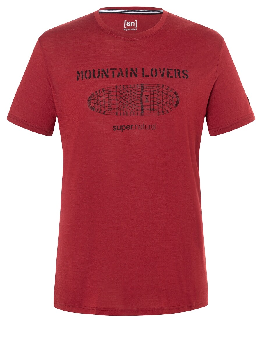 

Рубашка super.natural Merino T Shirt, красный