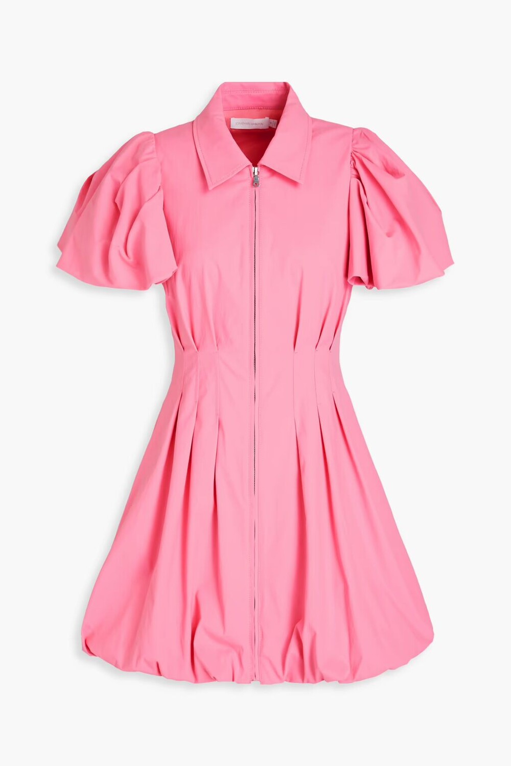

Платье мини Callista из плиссированного поплина Simkhai, цвет Bubblegum