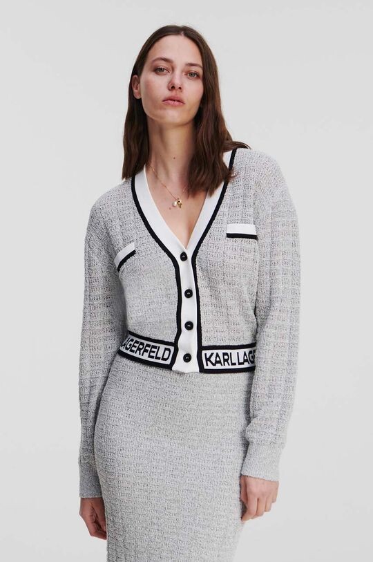 

Кардиган Karl Lagerfeld, серый